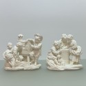 Sèvres – Paire de groupes en biscuit « Le tourniquet » et « La lanterne magique » - XVIIIe siècle - VENDU