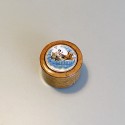 Rare Moustiers earthenware box with boxwood frame - Eighteenth century - SOLD
