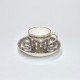 SÈVRES - Cup and saucer called "Goblet Bouillard" - eighteenth century