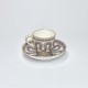 SÈVRES - Cup and saucer called "Goblet Bouillard" - eighteenth century