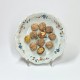 Rouen or Sinceny - Deep plate decorated with trompe l'oeil nuts - Eighteenth century