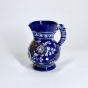 Nevers. Small earthenware pitcher with Persian blue background - Seventeenth century - Circa 1650 - SOLD