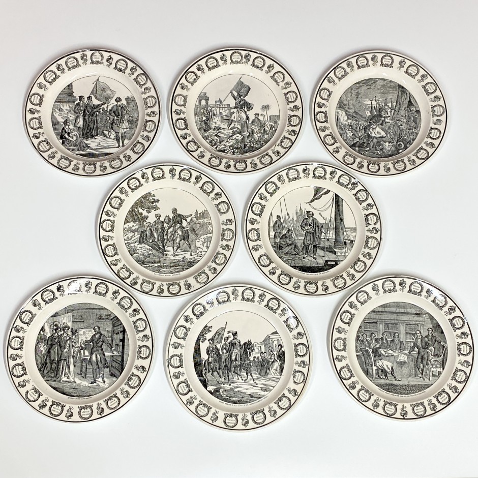 Montereau - Eight plates on the theme of the Independence of Greece - Beginning of the nineteenth century