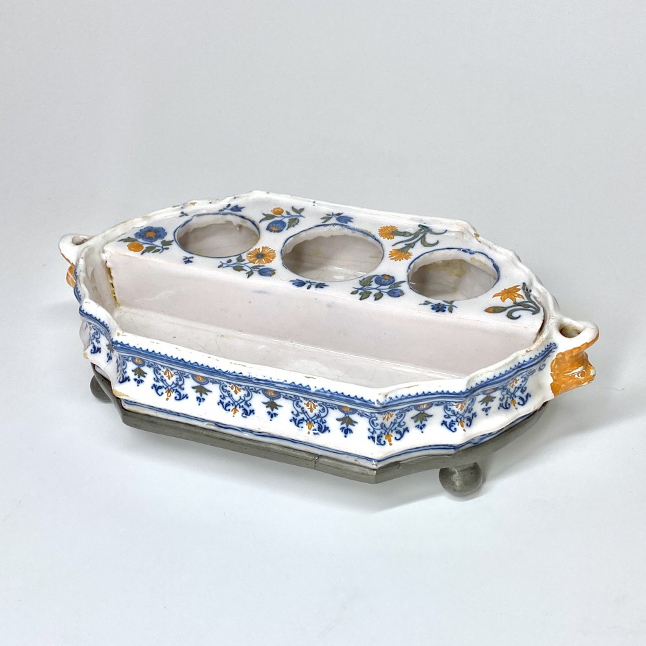 Moustiers - Earthenware writing case - Mid Eighteenth century