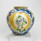 Sicily - Majolica ball vase - Seventeenth century