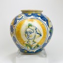 Gerace (Calabre) - Vase boule en majolique - XVIIe siècle