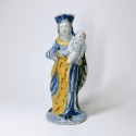 Virgin and Child in Nevers faience - Eighteenth century