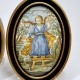 Castelli - Pair of oval plaques depicting the allegories of marriage and servitude - Eighteenth century