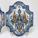 Delft - Paire de plaques en faïence à décor cachemire - XVIIIe siècle