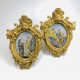 Sienne - Bartholomeo Terchi - Paire de plaques en majolique - Début du XVIIIe siècle