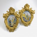 Siena - Bartholomeo Terchi - Pair of majolica plaques - Early Eighteenth century - SOLD