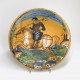 Montelupo (Italy) - Dish with horseman - Seventeenth century