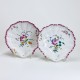 Aprey - Pair of small dishes in the shape of a shell - Eighteenth century