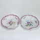 Aprey - Pair of small dishes in the shape of a shell - Eighteenth century