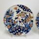 Delft - Pair of polychrome plates - Eighteenth century