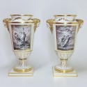 Lille - Pair of vases with grisaille decoration - Eighteenth century - SOLD