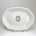 Emblazoned dish in Moustiers earthenware - Atelier d'Olérys - Eighteenth century - SOLD