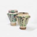 Teruel (Aragon - Spain) Two mortars with green and manganese decoration - Seventeenth century - SOLD