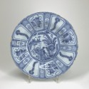 Delft - Dish in the Kraak style - Seventeenth century - SOLD