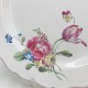 Marseille (Robert) Plate decorated with an off-centre bouquet of flowers - Eighteenth century