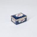 Soft porcelain box with blue background – Eighteenth century - RESERVED