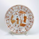 CHINE - Assiette en porcelaine à décor "sang et lait" - Période Kangxi (1662-1722) - VENDU