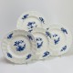 Four Tournai porcelain dishes - Eighteenth century