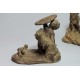 Paire de statuettes en terre cuite «Les enfants d'histoire naturelle» d'après Boizot.