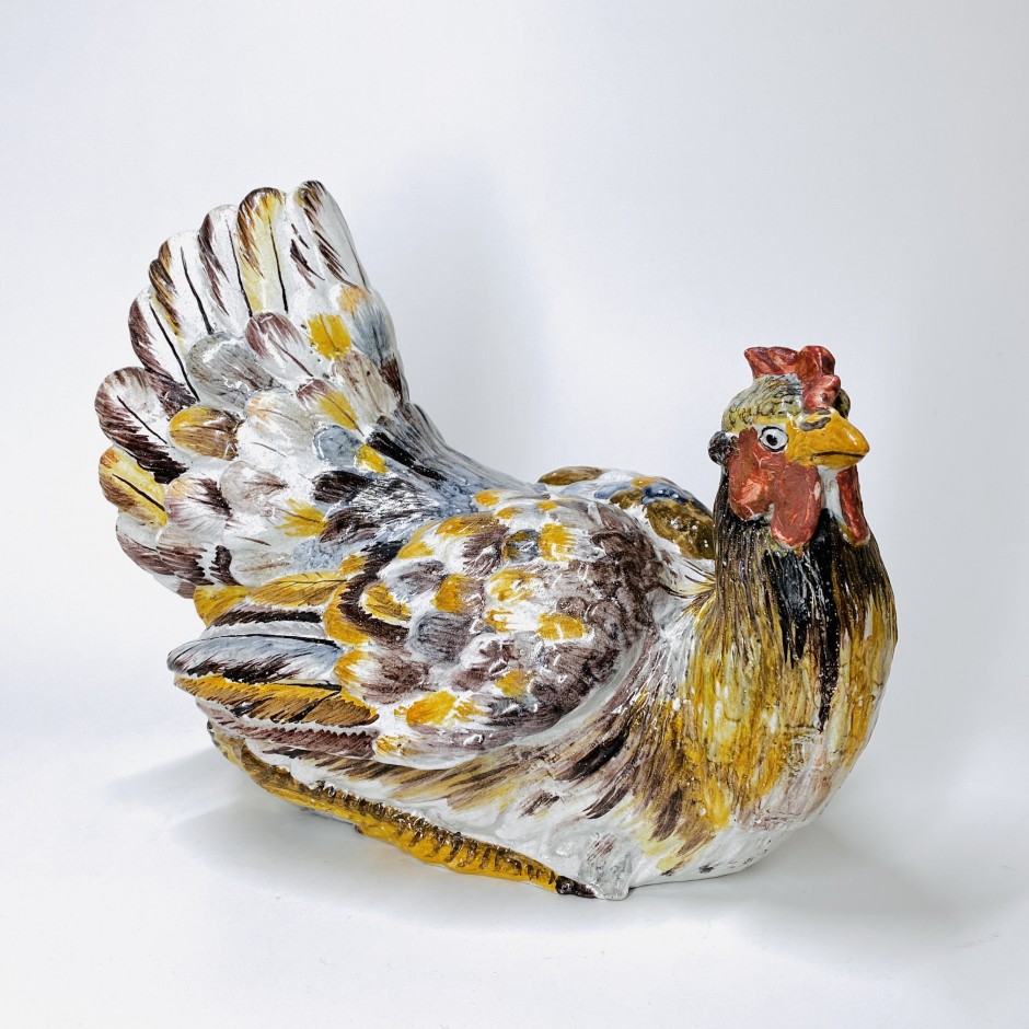 Trompe-l'oeil terrine in the shape of a hen - Late eighteenth century - SOLD