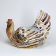 Terrine en trompe-l'oeil en forme de poule - Fin du XVIIIe siècle