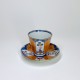 China - Goblet and its saucer with Imari decoration - Eighteenth century