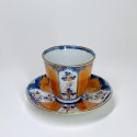 China - Goblet and its saucer with Imari decoration - Eighteenth century