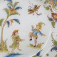 Earthenware plate from Lyon decorated with grotesques - Eighteenth century